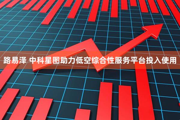 路易泽 中科星图助力低空综合性服务平台投入使用
